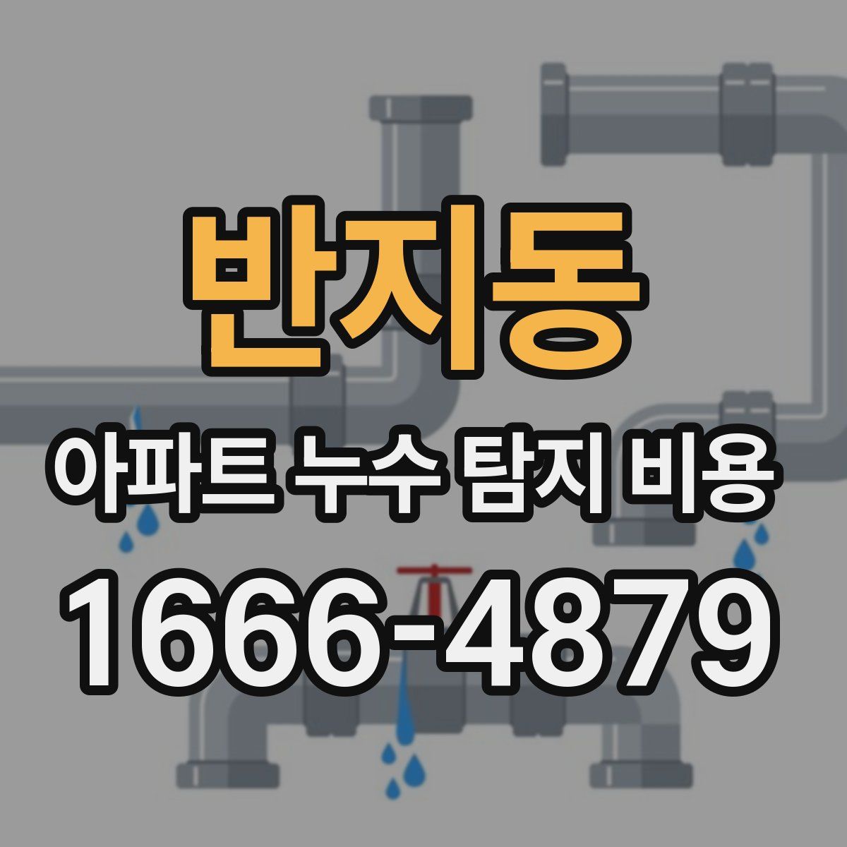 반지동 아파트 누수 탐지 비용