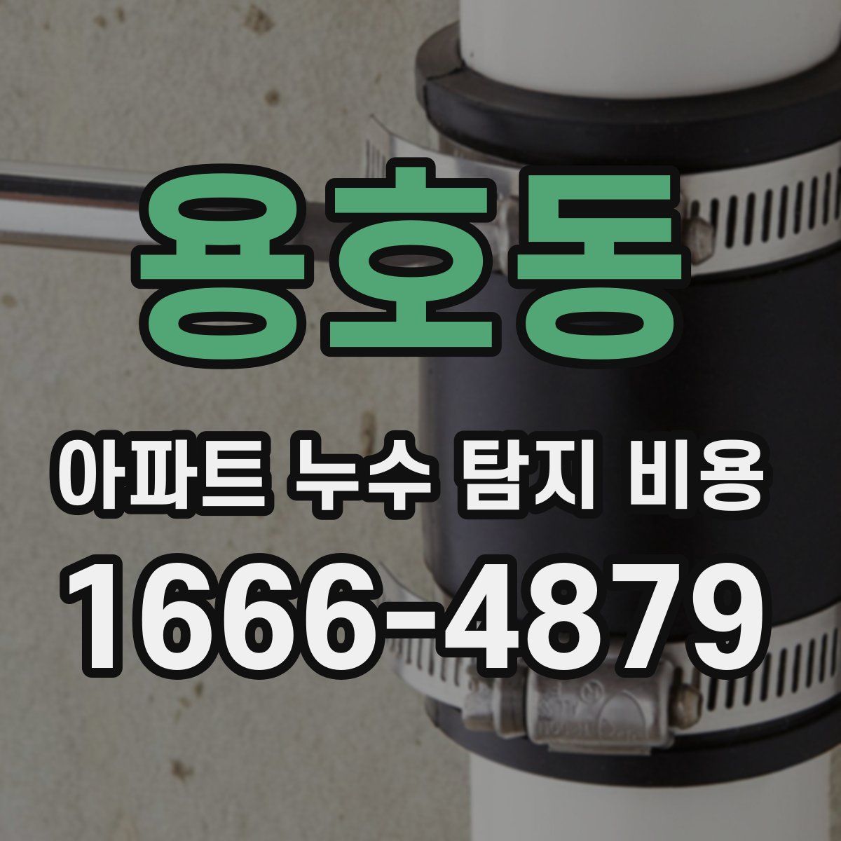 용호동 아파트 누수 탐지 비용