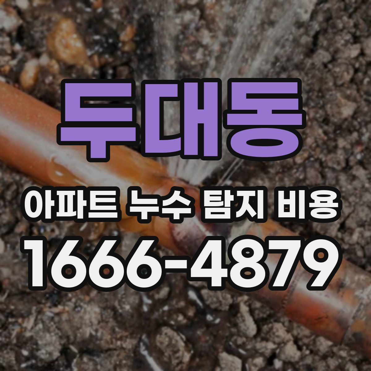 두대동 아파트 누수 탐지 비용