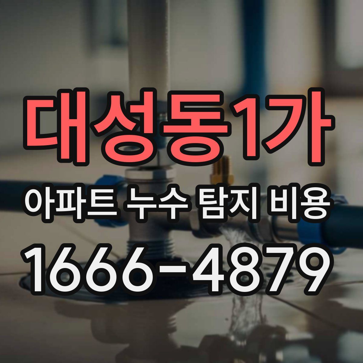 대성동1가 아파트 누수 탐지 비용