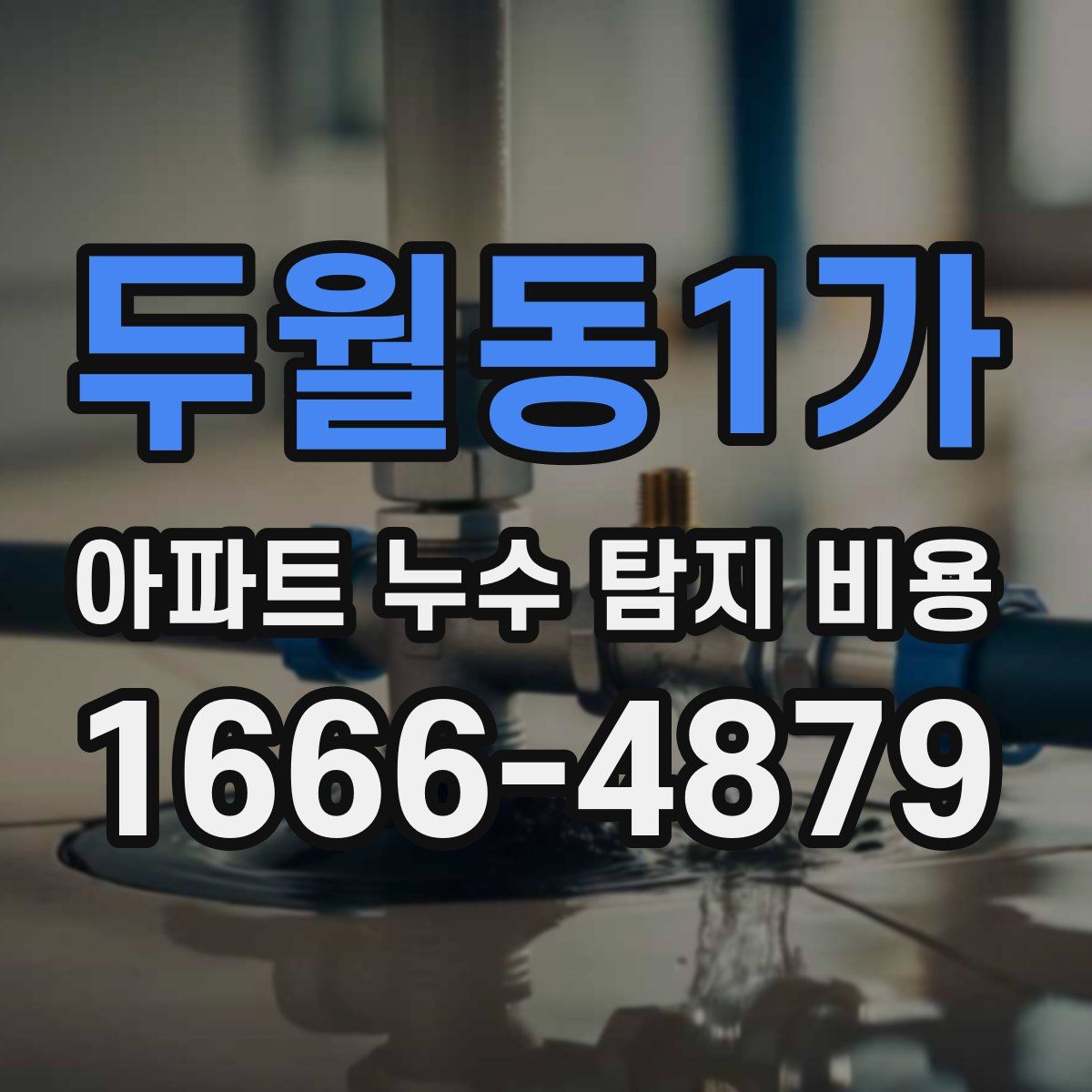 두월동1가 아파트 누수 탐지 비용