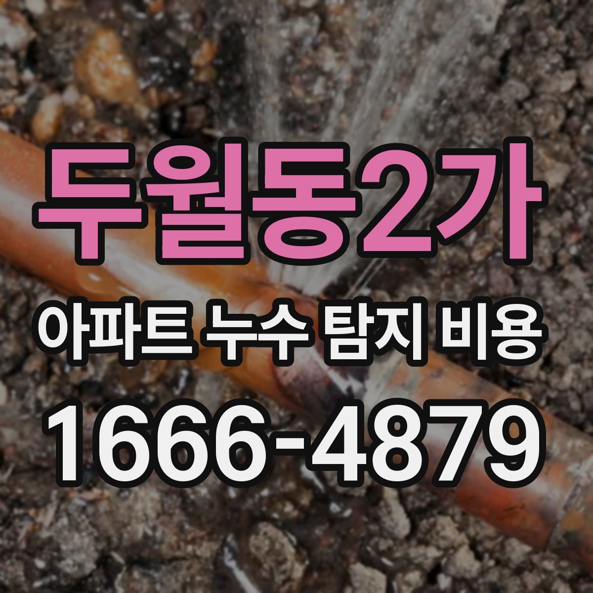 두월동2가 아파트 누수 탐지 비용