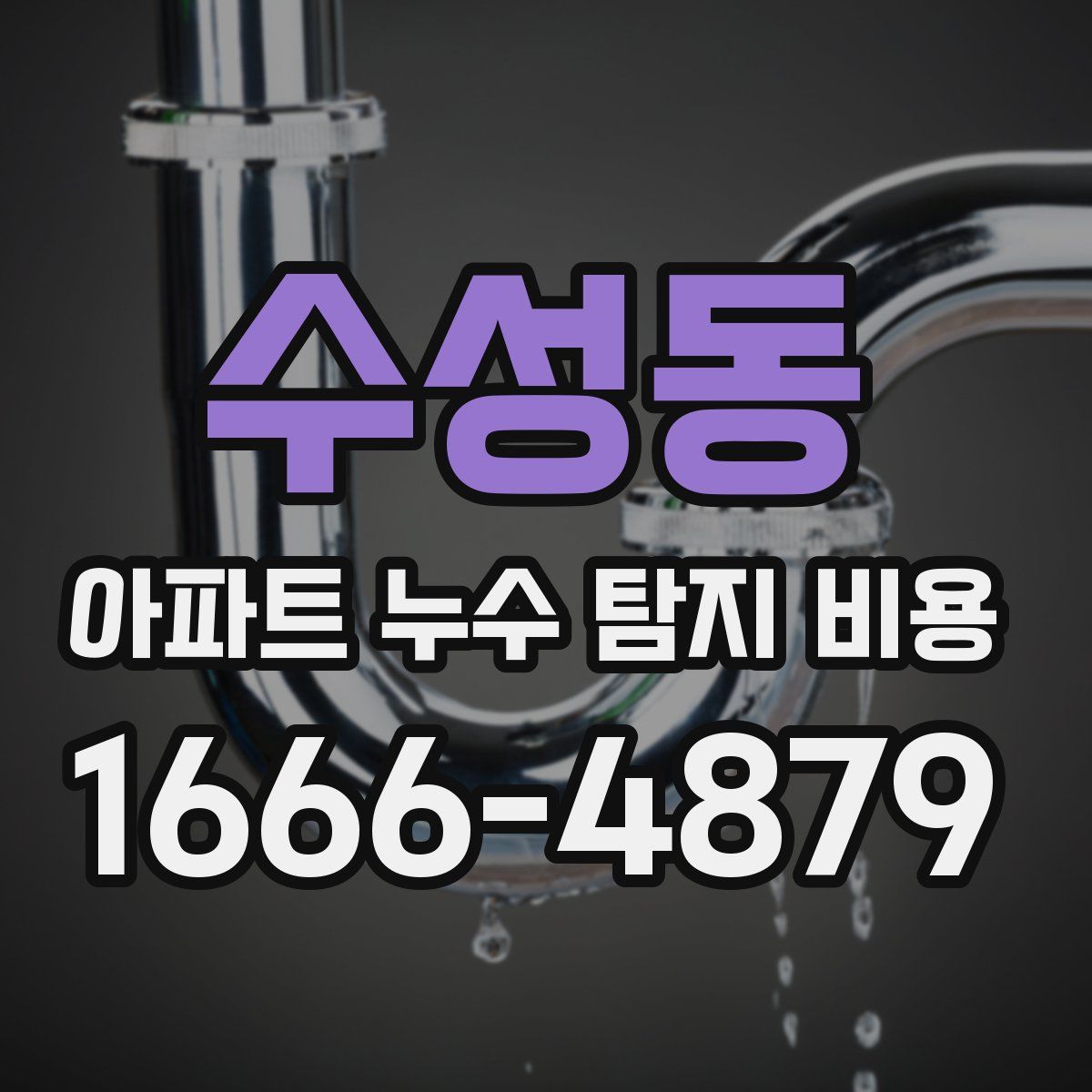 수성동 아파트 누수 탐지 비용
