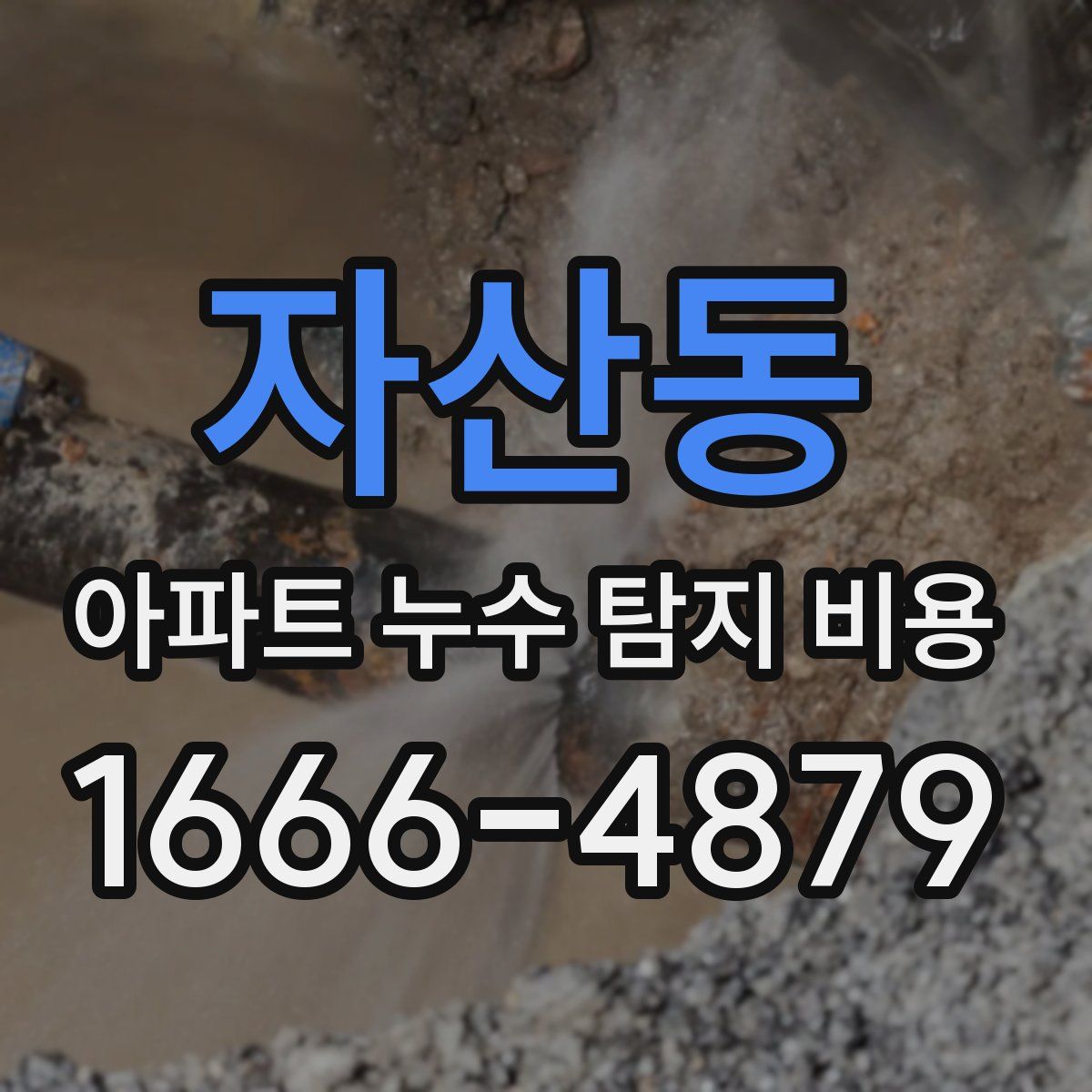 자산동 아파트 누수 탐지 비용