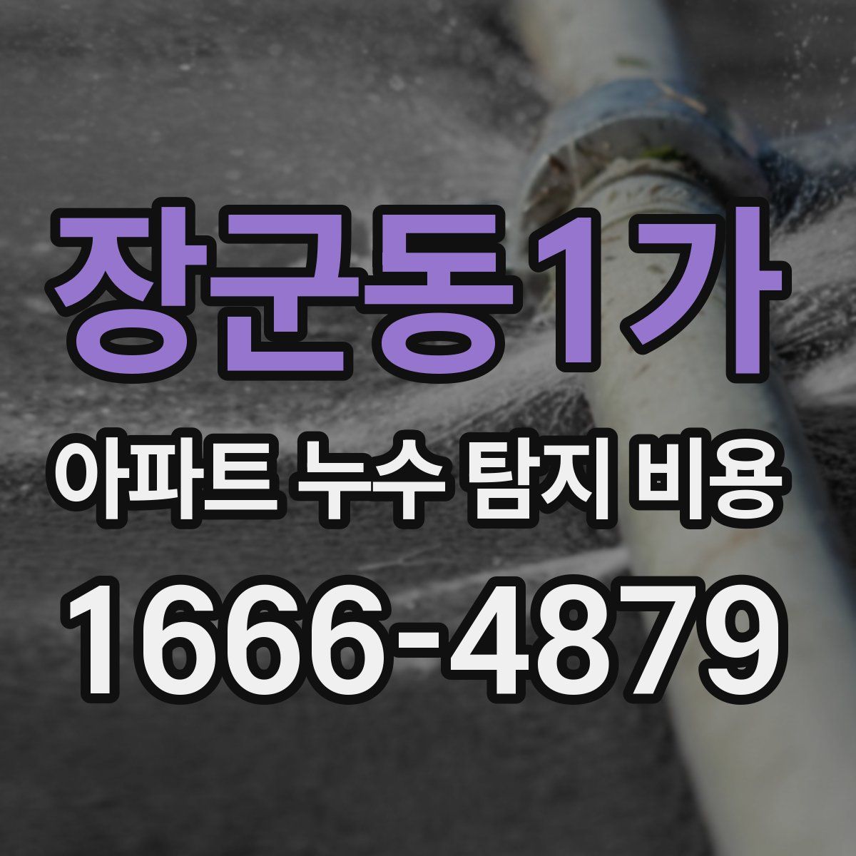 장군동1가 아파트 누수 탐지 비용