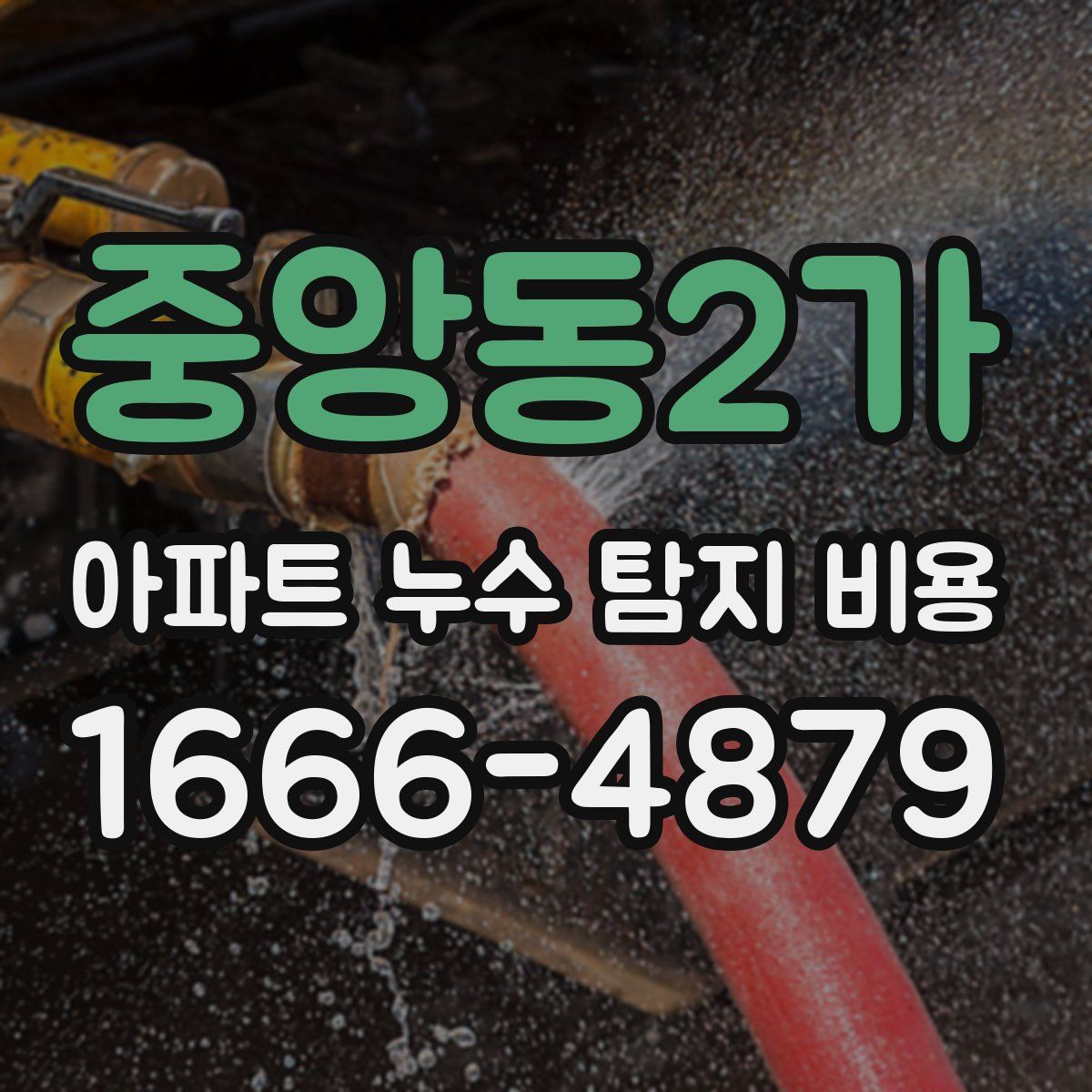 중앙동2가 아파트 누수 탐지 비용