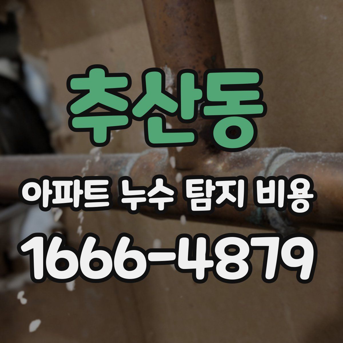 추산동 아파트 누수 탐지 비용