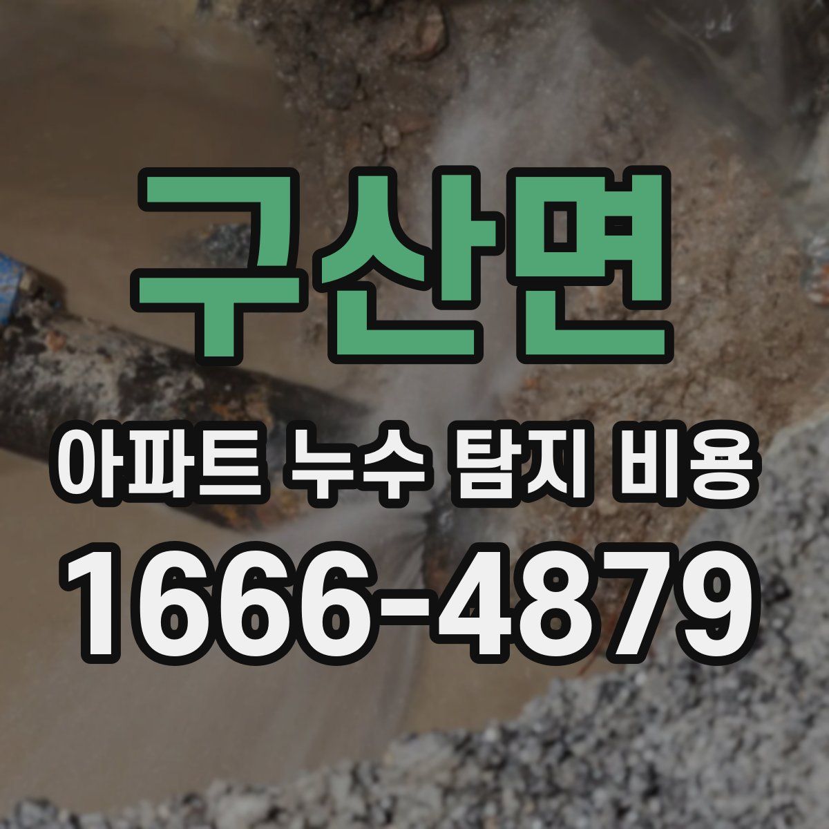 구산면 아파트 누수 탐지 비용