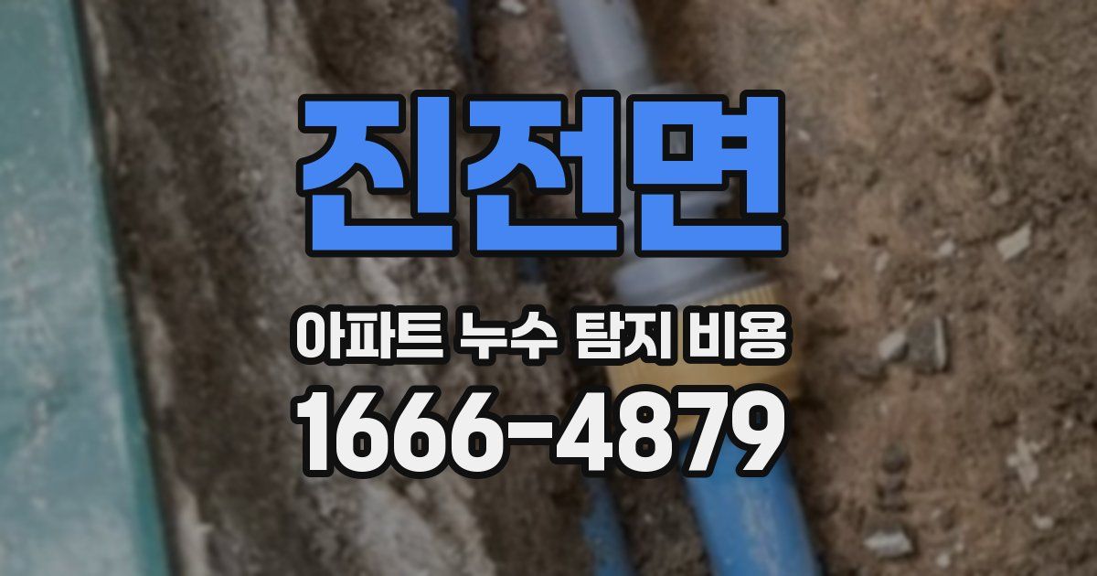 진전면 아파트 누수 탐지 비용