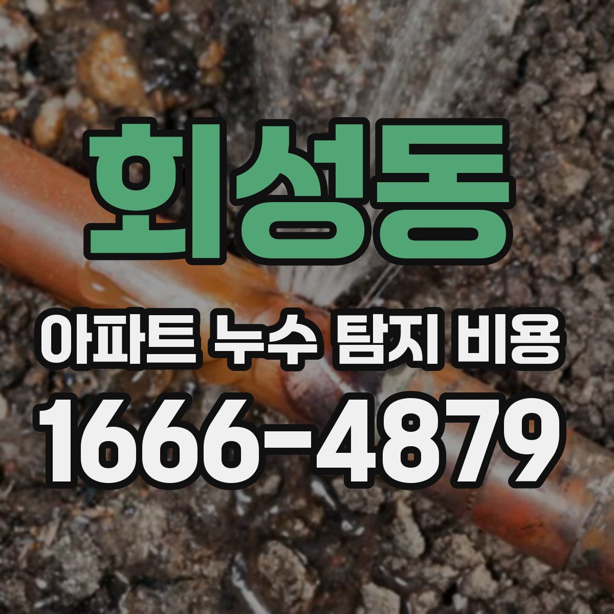 회성동 아파트 누수 탐지 비용