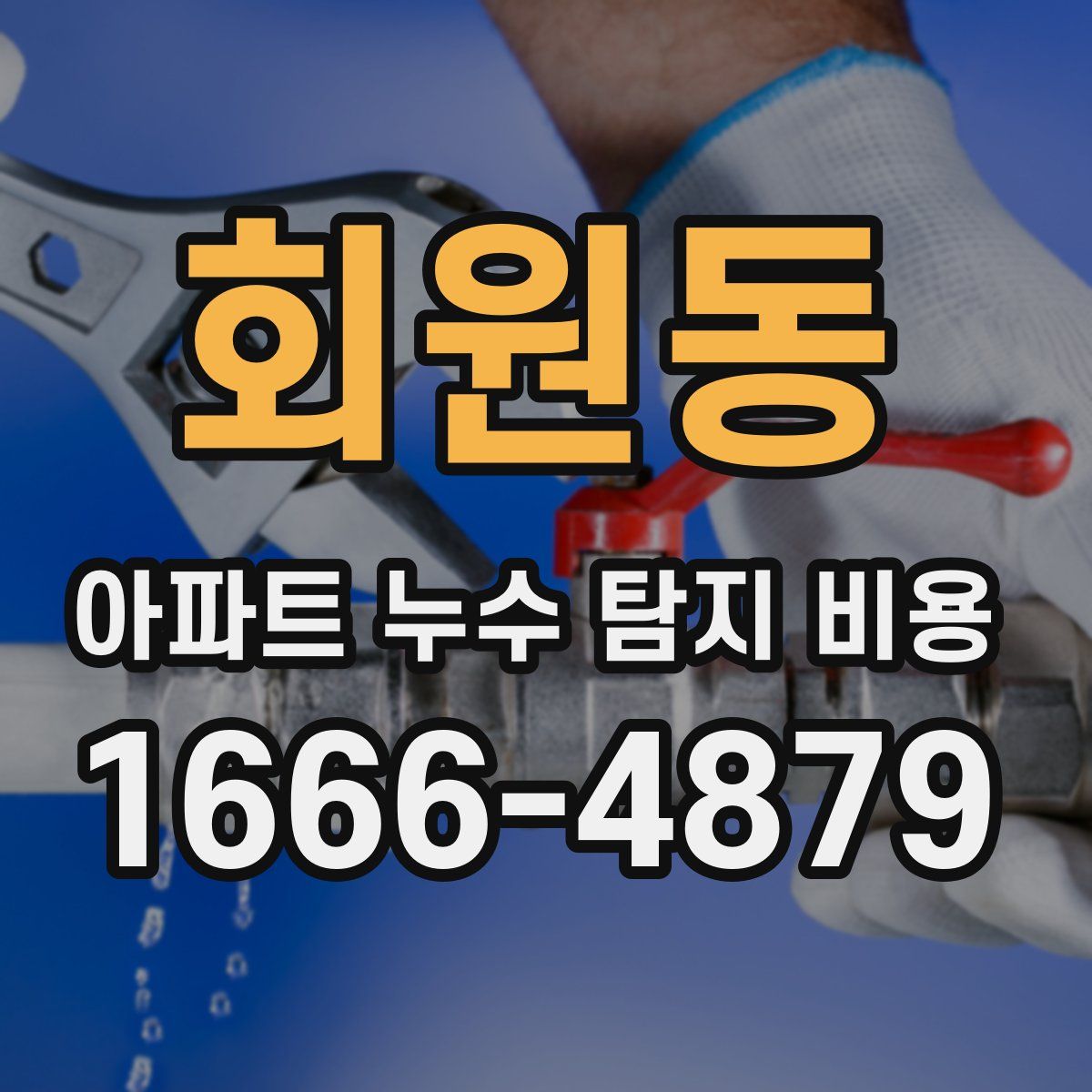 회원동 아파트 누수 탐지 비용