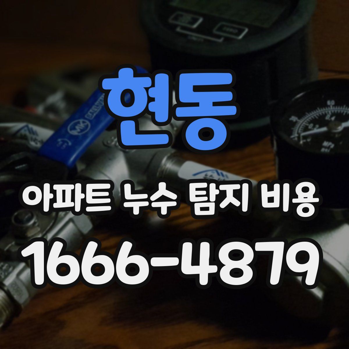 현동 아파트 누수 탐지 비용