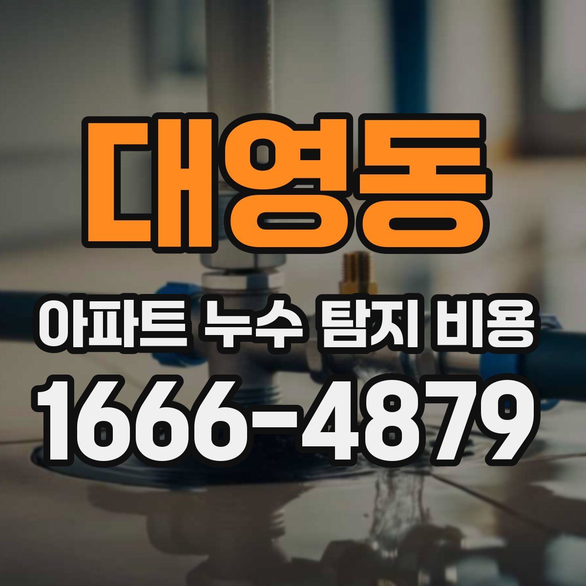대영동 아파트 누수 탐지 비용