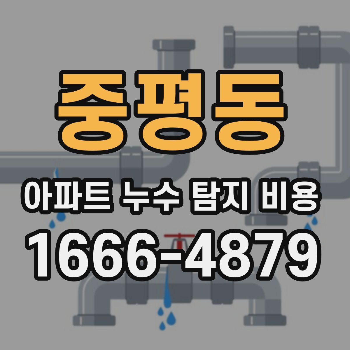 중평동 아파트 누수 탐지 비용