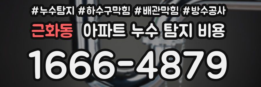 근화동 아파트 누수 탐지 비용