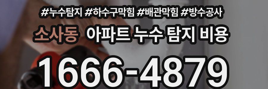 소사동 아파트 누수 탐지 비용