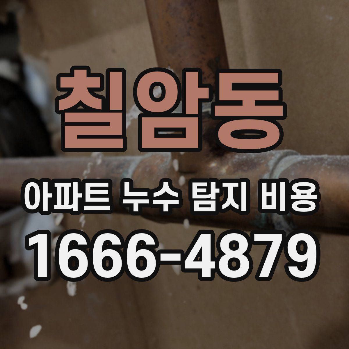 칠암동 아파트 누수 탐지 비용