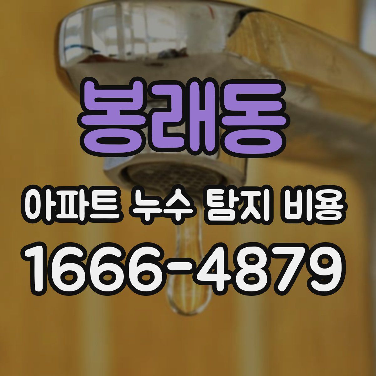 봉래동 아파트 누수 탐지 비용