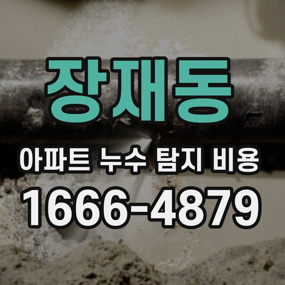 장재동 아파트 누수 탐지 비용