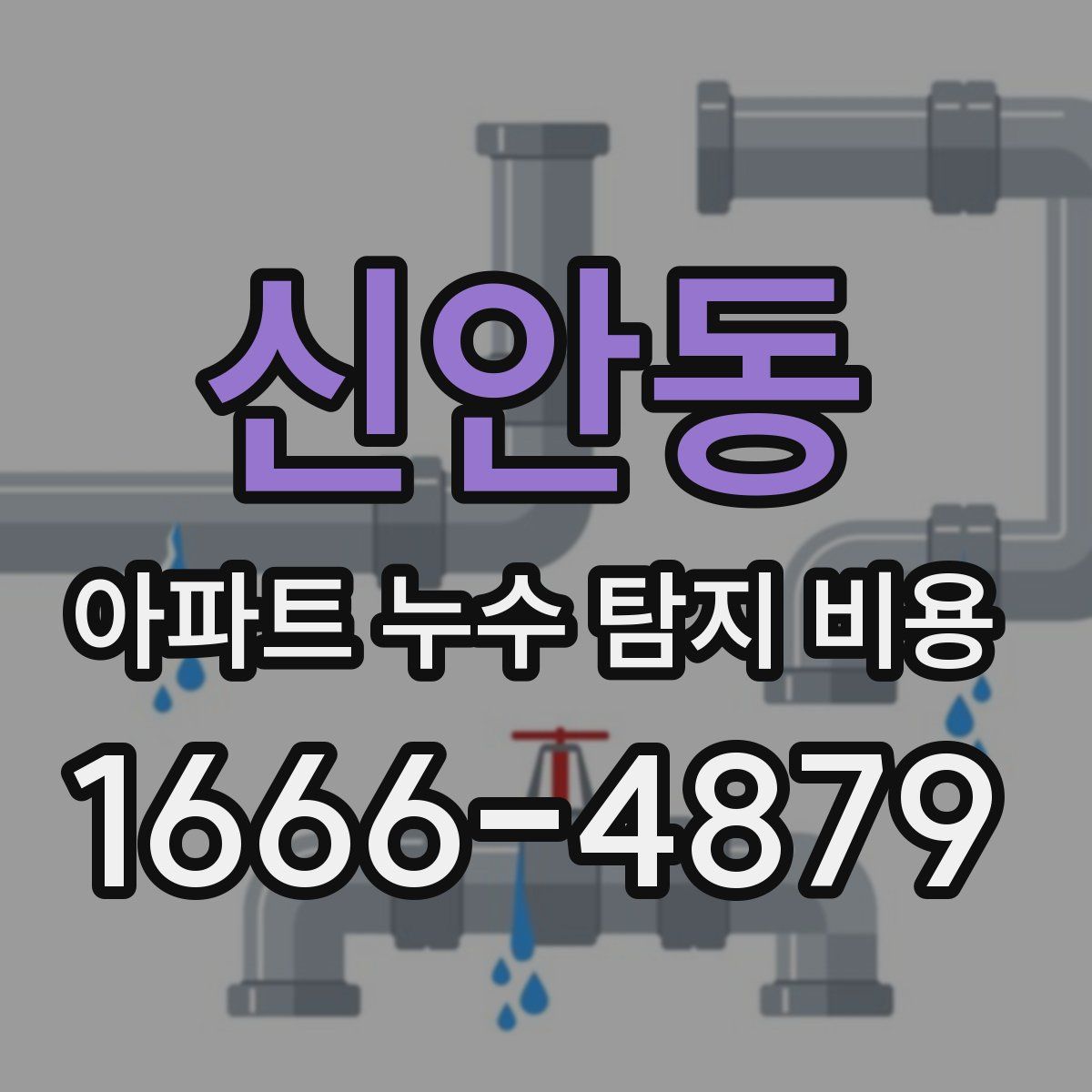 신안동 아파트 누수 탐지 비용