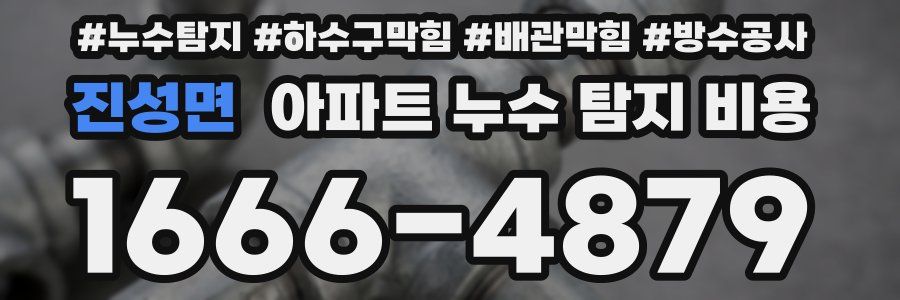 진성면 아파트 누수 탐지 비용
