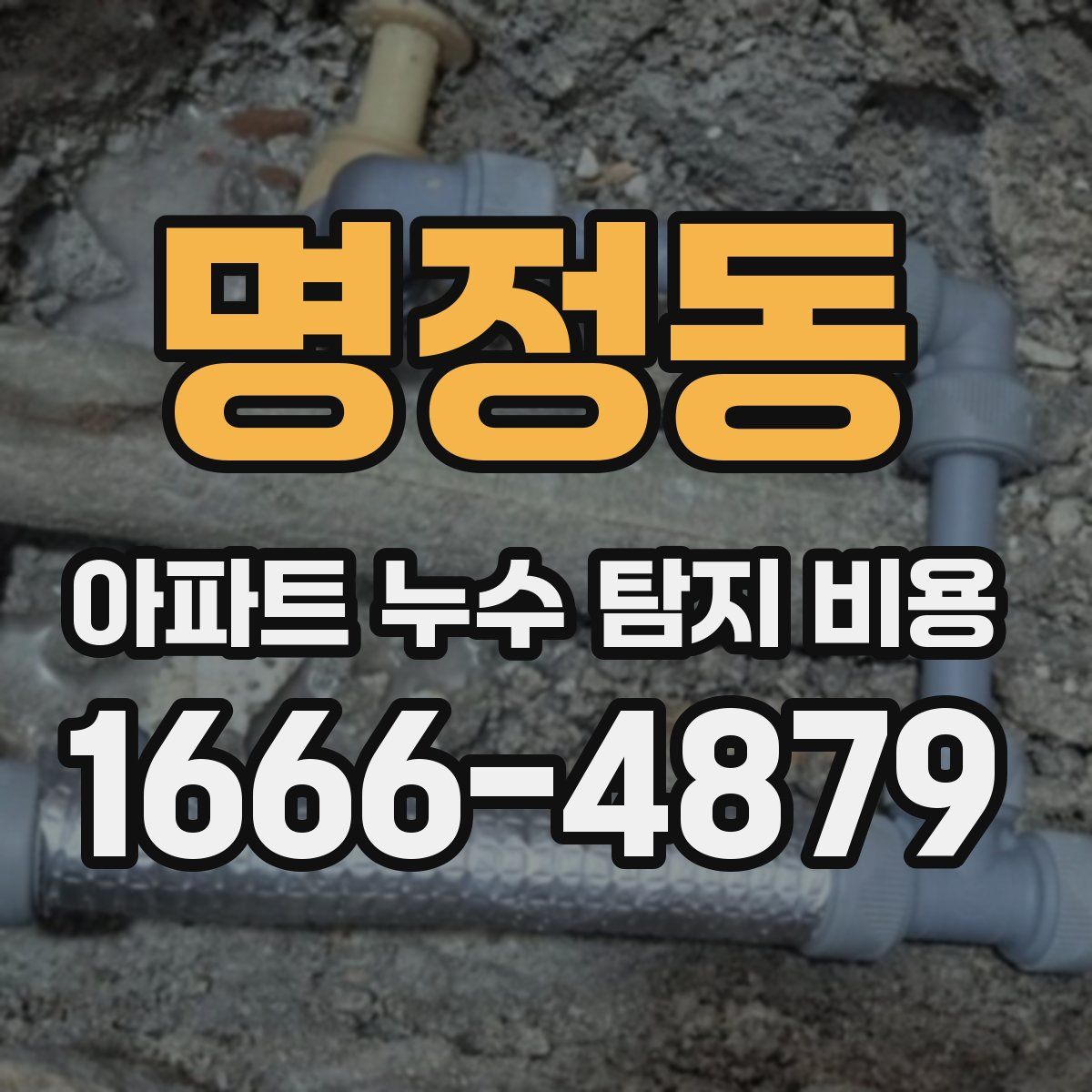 명정동 아파트 누수 탐지 비용