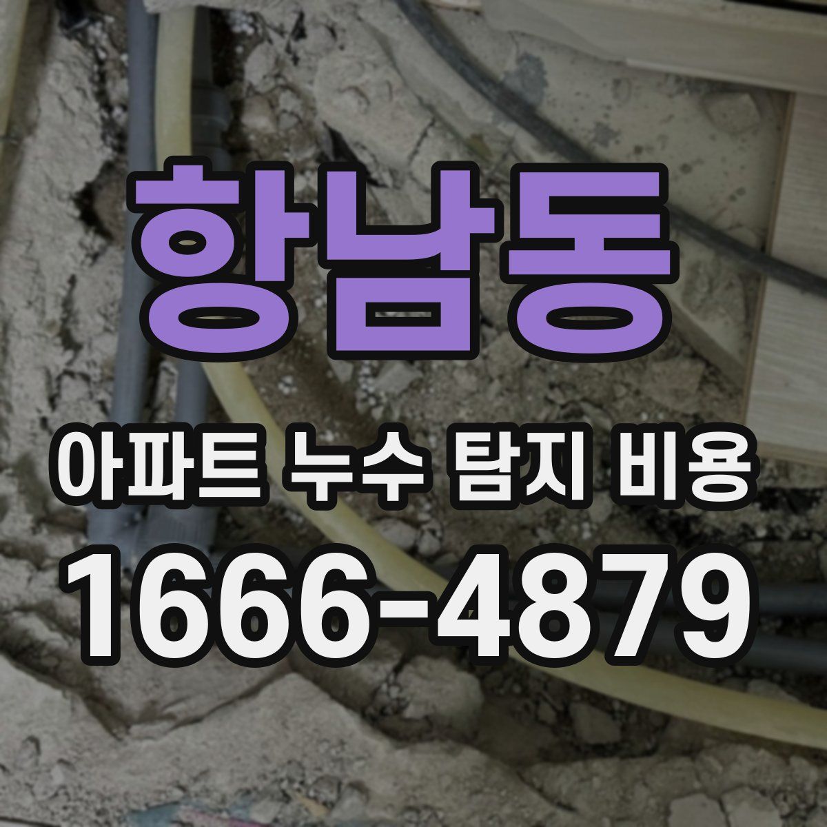 항남동 아파트 누수 탐지 비용