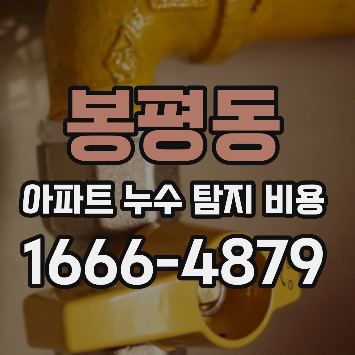 봉평동 아파트 누수 탐지 비용