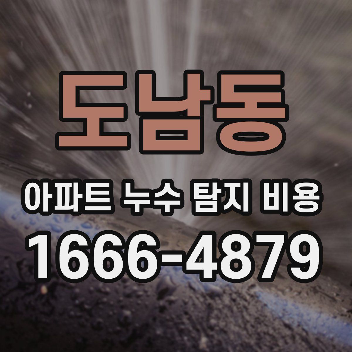 도남동 아파트 누수 탐지 비용