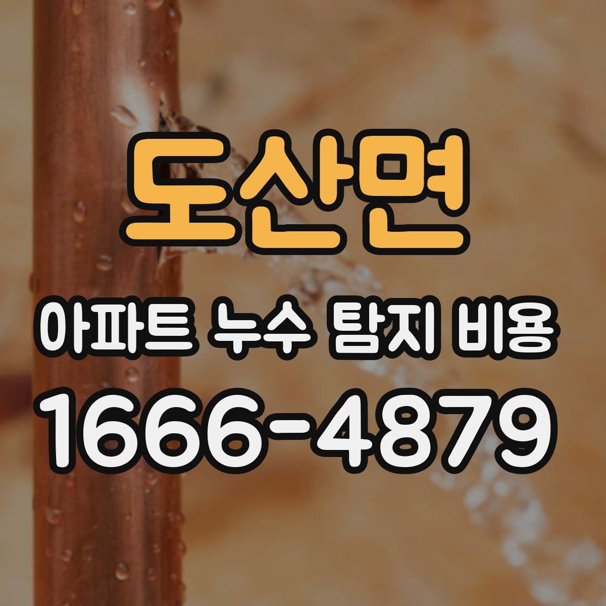 도산면 아파트 누수 탐지 비용
