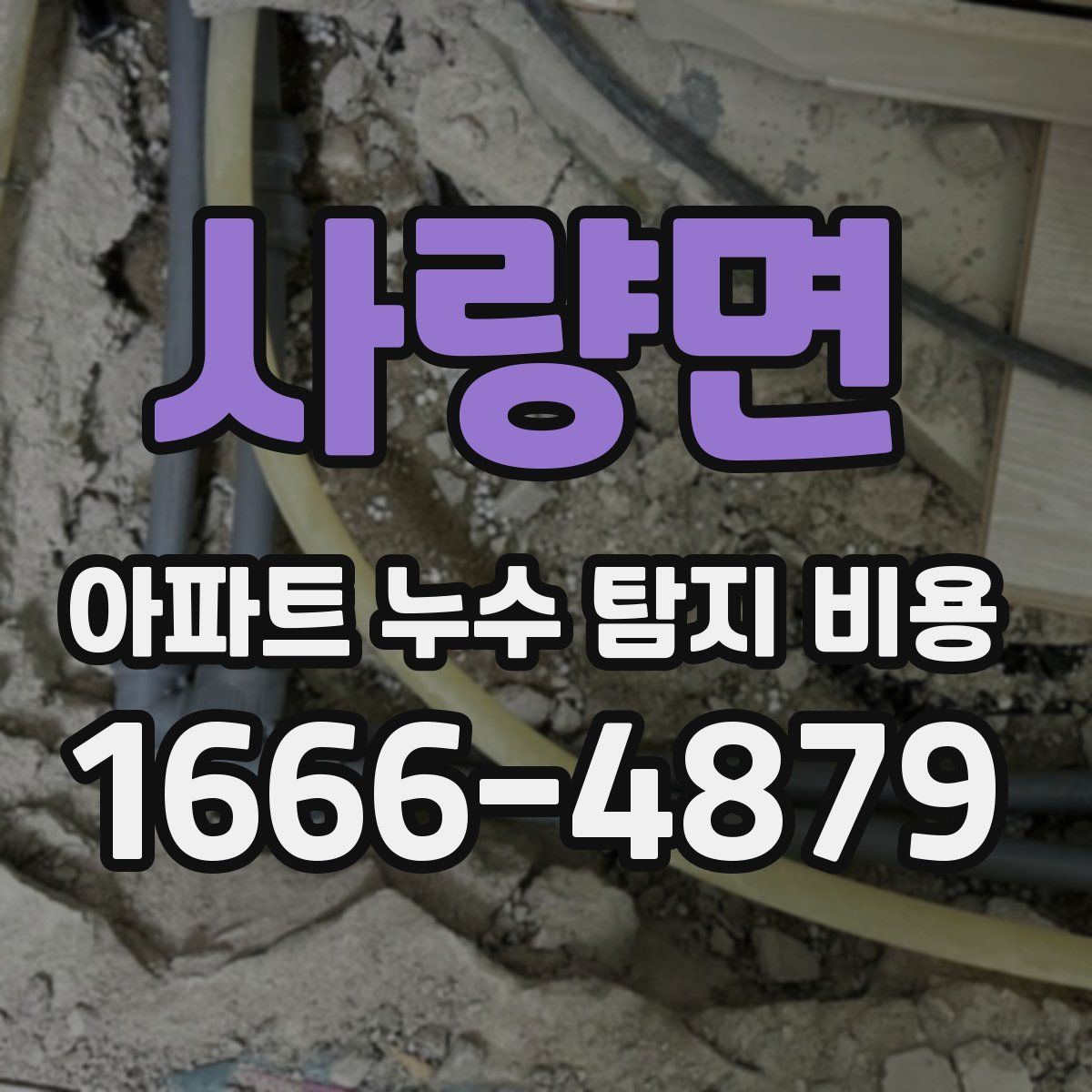 사량면 아파트 누수 탐지 비용