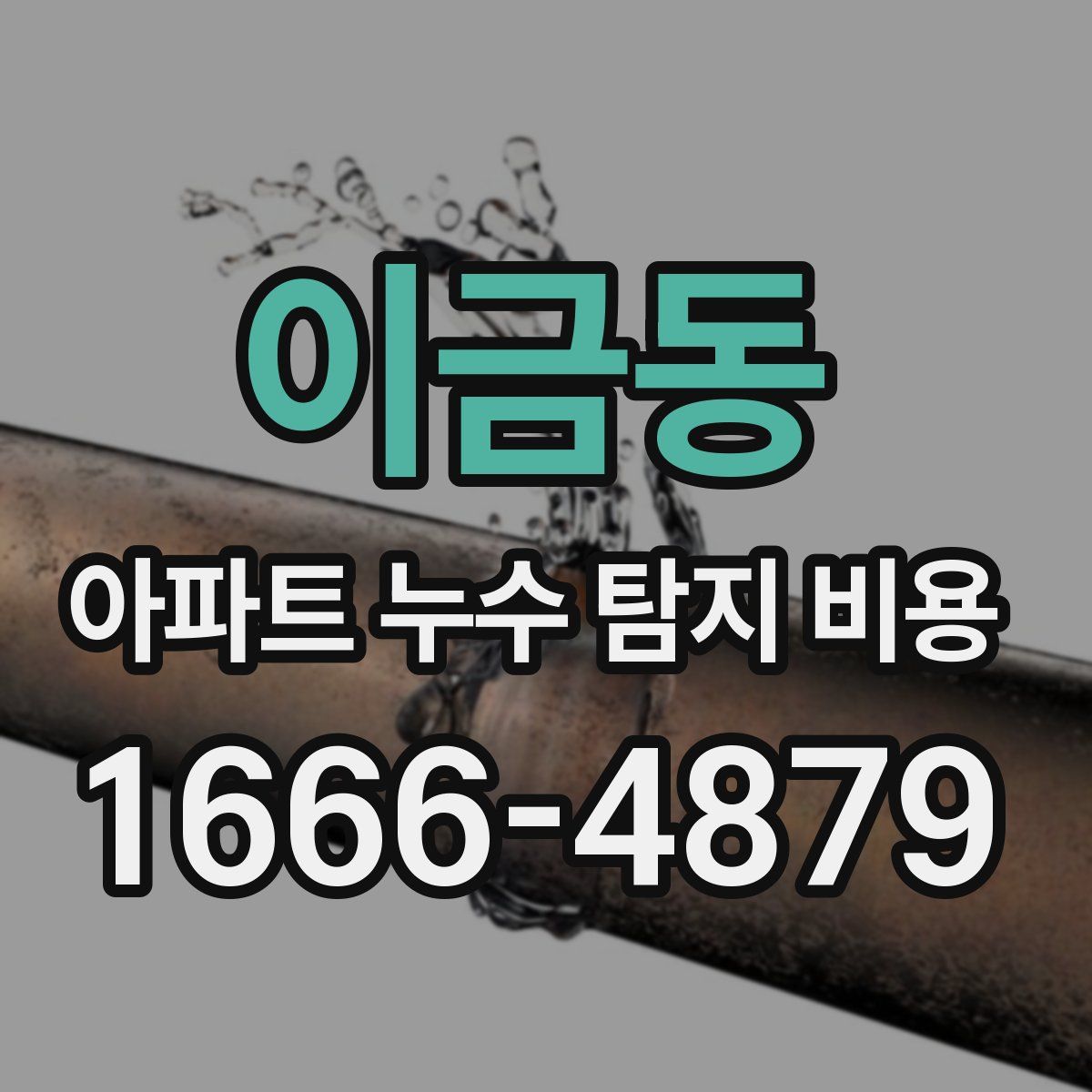 이금동 아파트 누수 탐지 비용