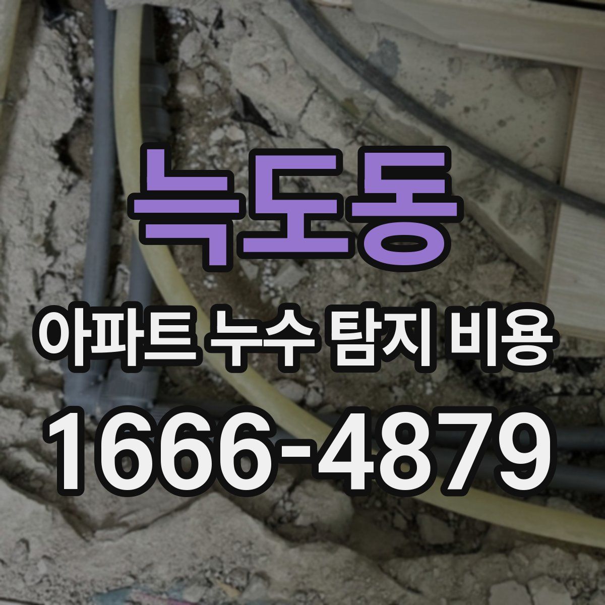 늑도동 아파트 누수 탐지 비용