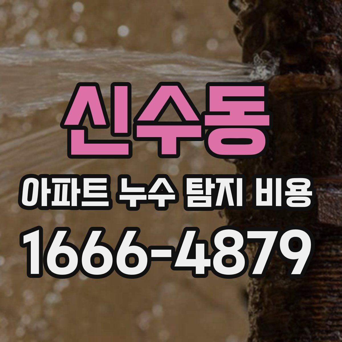 신수동 아파트 누수 탐지 비용