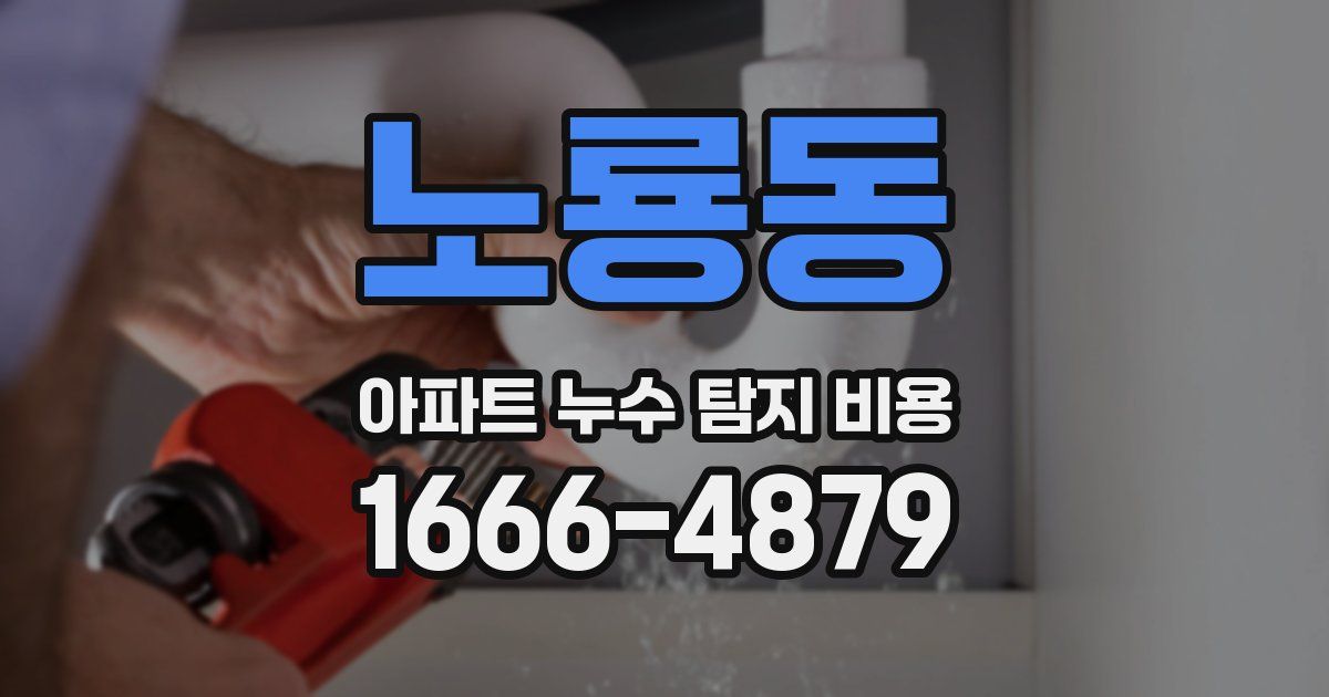 노룡동 아파트 누수 탐지 비용