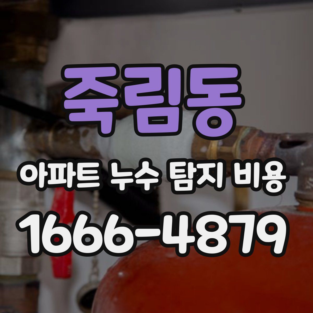 죽림동 아파트 누수 탐지 비용
