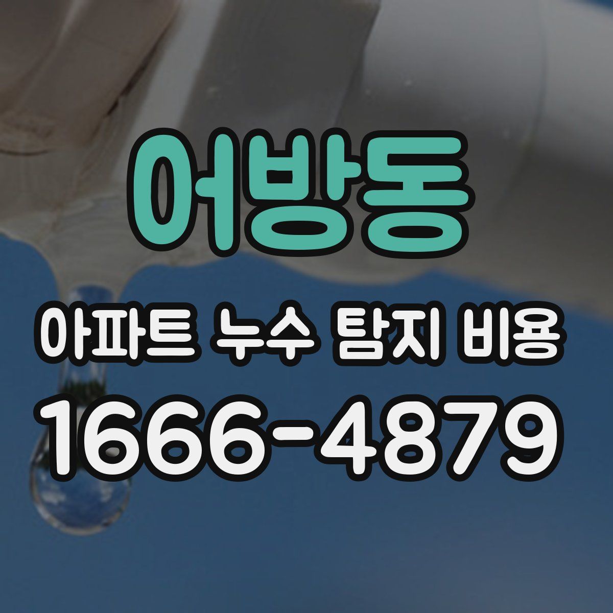 어방동 아파트 누수 탐지 비용