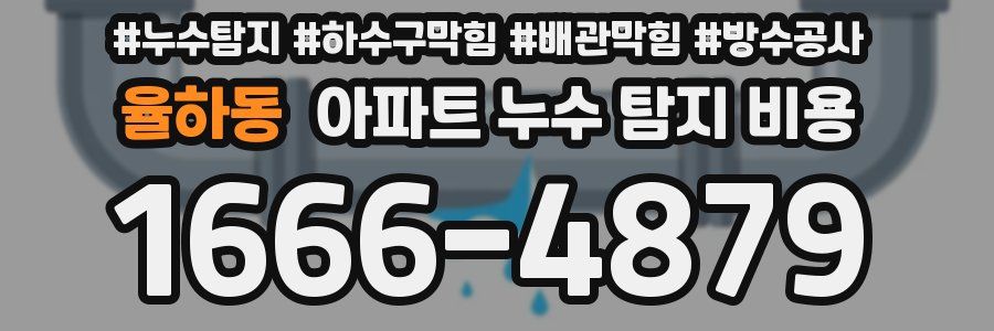 율하동 아파트 누수 탐지 비용