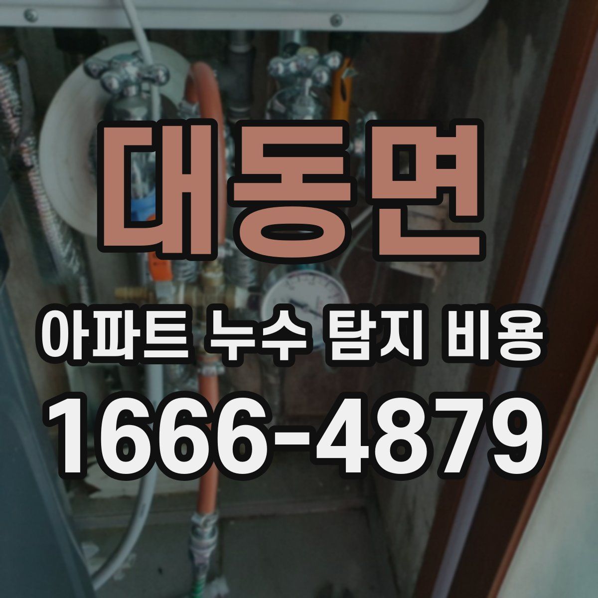 대동면 아파트 누수 탐지 비용