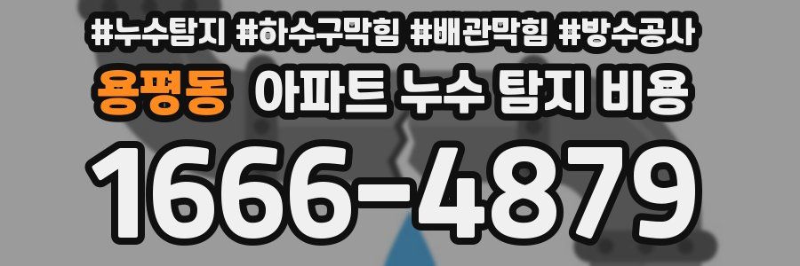 용평동 아파트 누수 탐지 비용