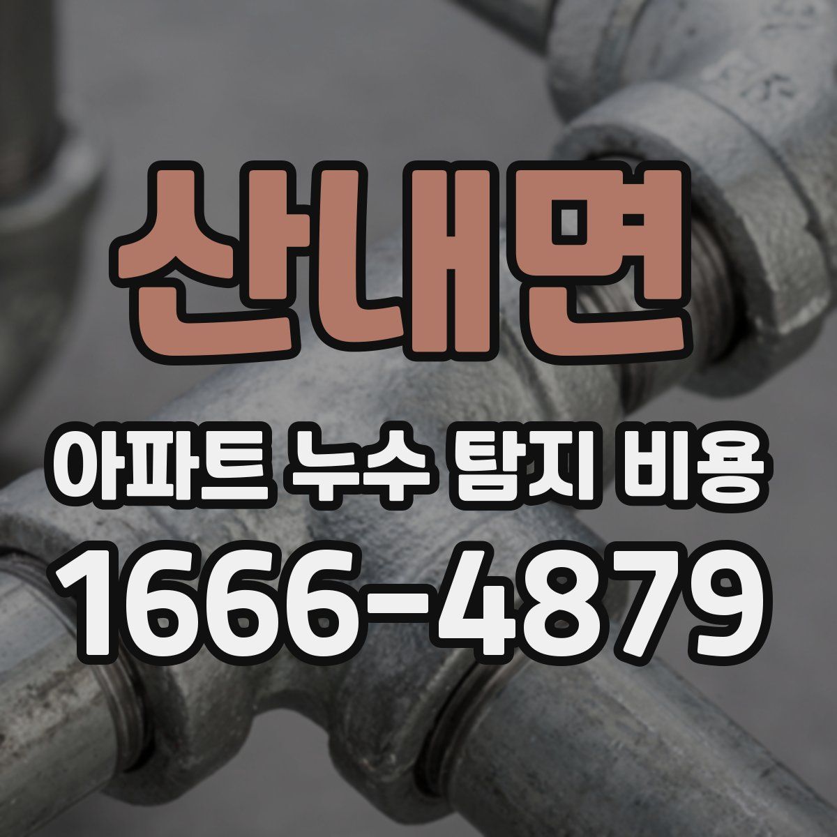 산내면 아파트 누수 탐지 비용
