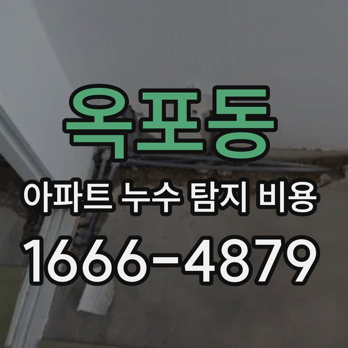 옥포동 아파트 누수 탐지 비용