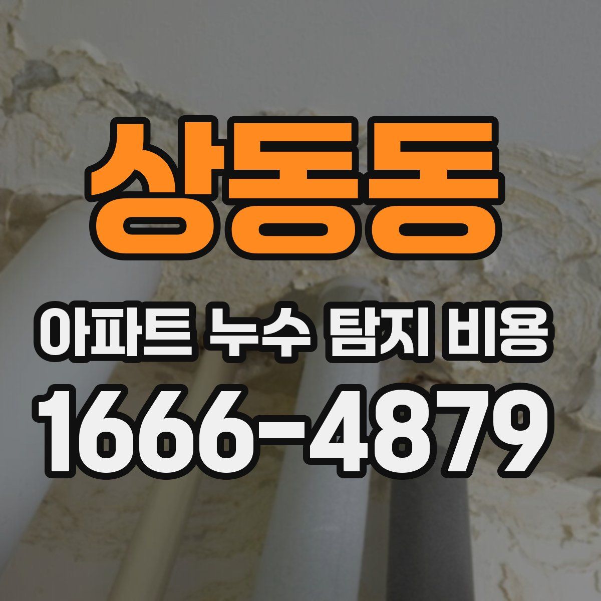 상동동 아파트 누수 탐지 비용