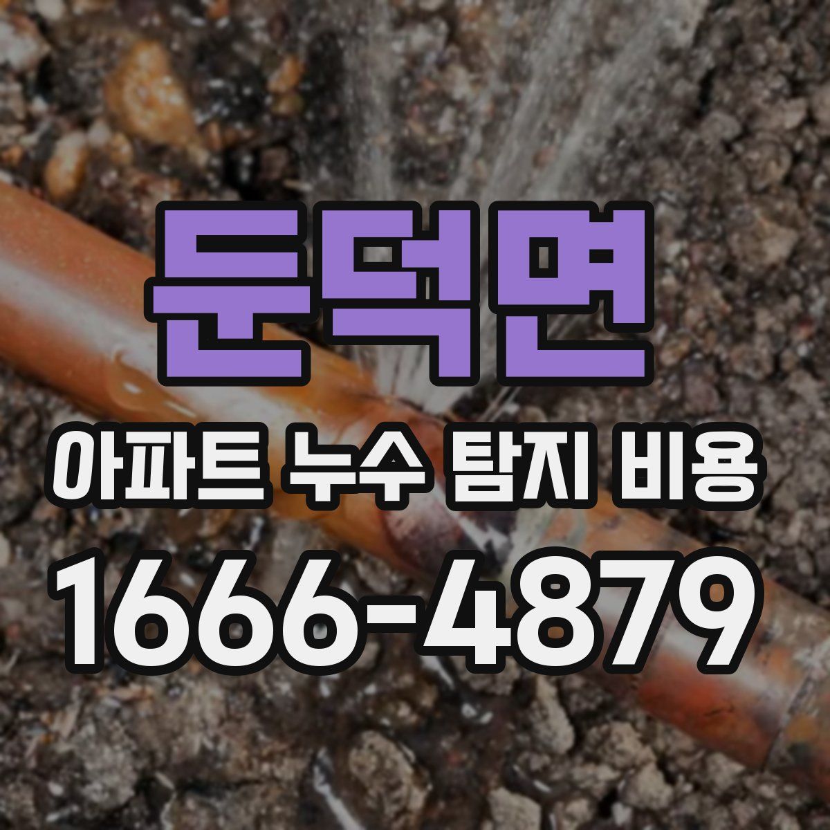 둔덕면 아파트 누수 탐지 비용