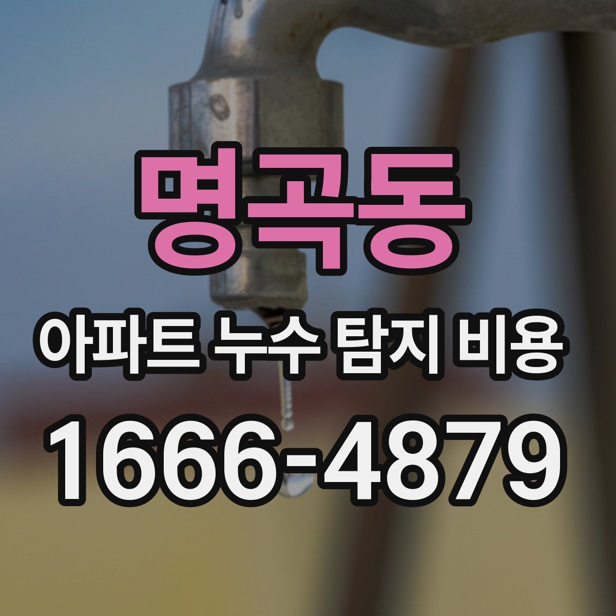 명곡동 아파트 누수 탐지 비용