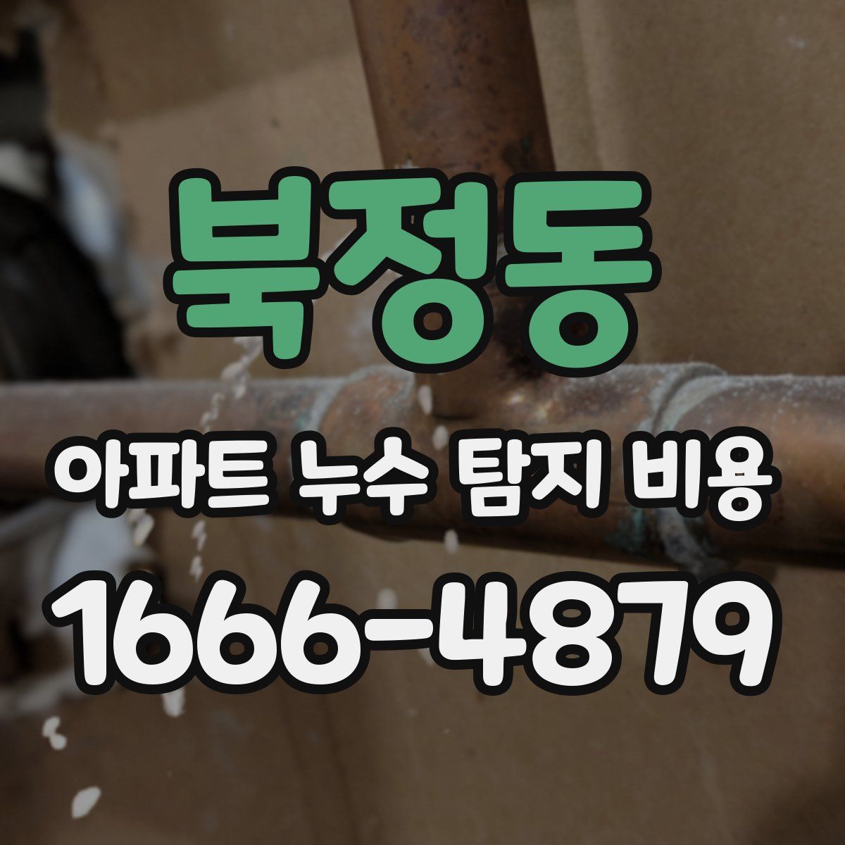 북정동 아파트 누수 탐지 비용