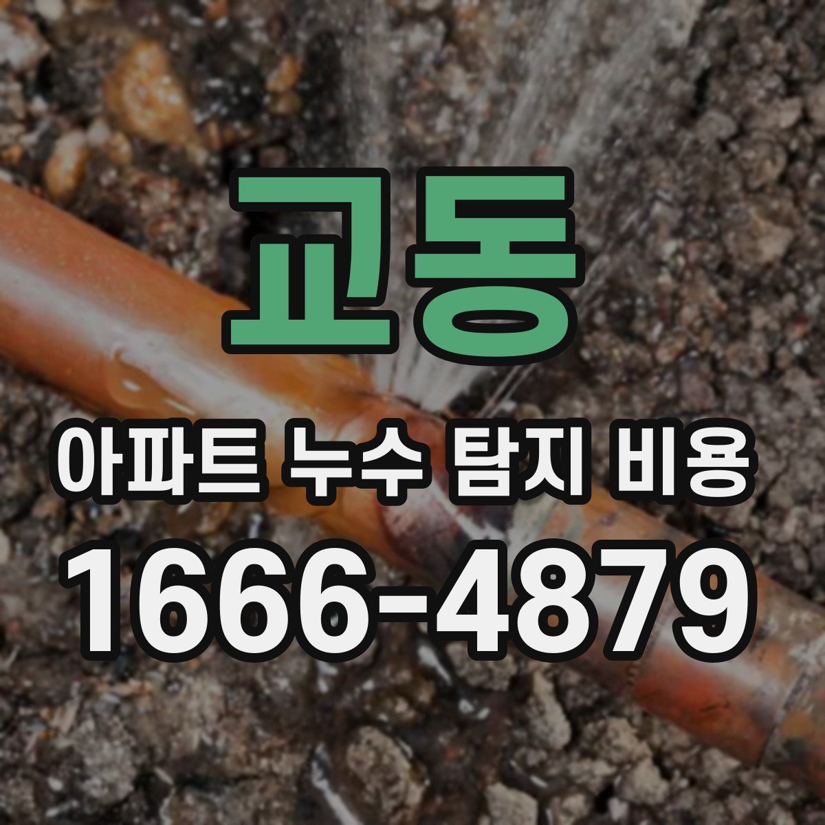 교동 아파트 누수 탐지 비용