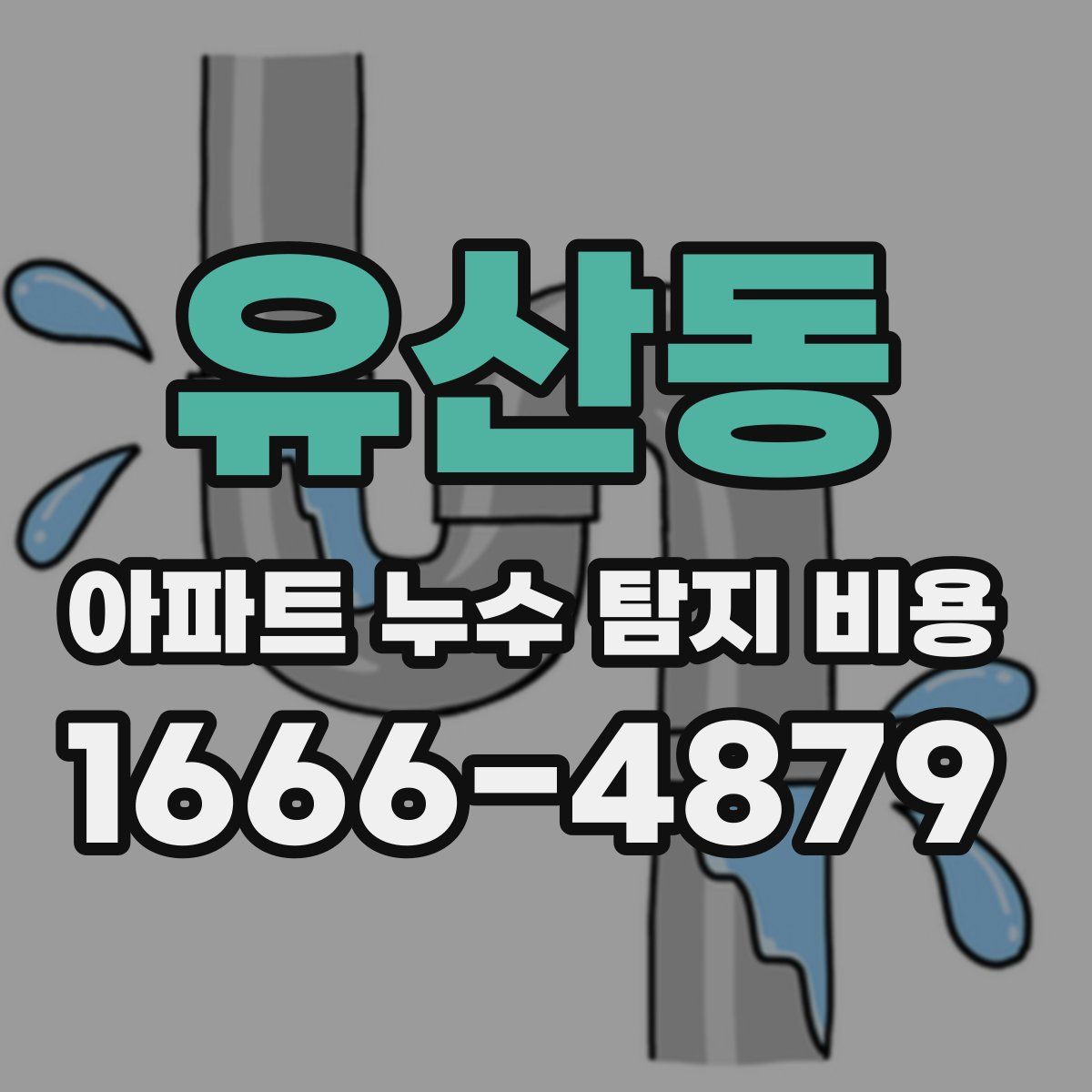 유산동 아파트 누수 탐지 비용