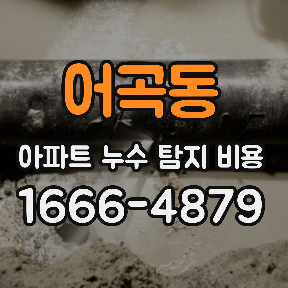 어곡동 아파트 누수 탐지 비용