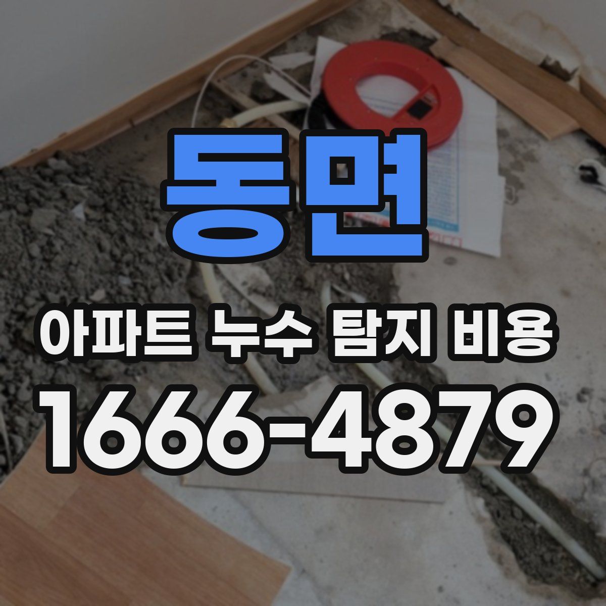 동면 아파트 누수 탐지 비용